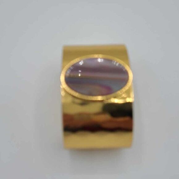J Crew Oval Acetate Cuff Bracelet Small - Picture 5 of 7